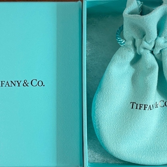 Tiffany & Co “valuable” diamond oval disk charm 925 unused w/box limited w/ box - Picture 5 of 6